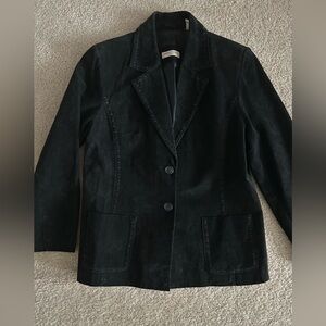 Vintage black suede jacket/blazer size large
